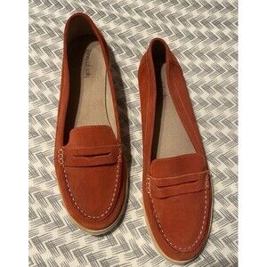 Long Tall Sally Shoes Womens 14 Flats Slip On Penny Loafer Suede Mens 12 Sissy